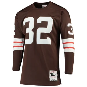 Jim brown cleveland browns 1964 mitchell ness authentic throwback retired player jersey Brown 40