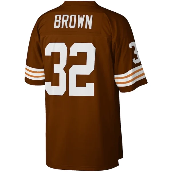 Jim brown cleveland browns mitchell ness big tall 1963 retired player replica jersey Brown 4XB