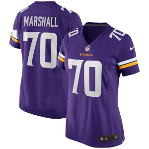 Jim marshall minnesota vikings nike womens game retired player jersey Purple