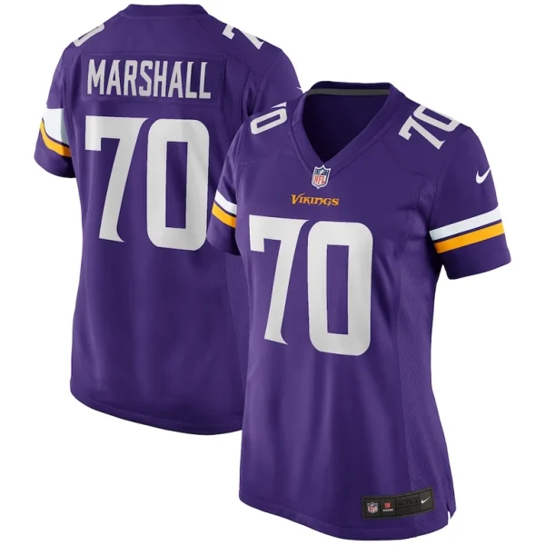 Jim marshall minnesota vikings nike womens game retired player jersey Purple