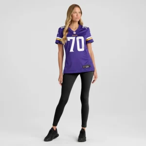 Jim marshall minnesota vikings nike womens game retired player jersey Purple XL