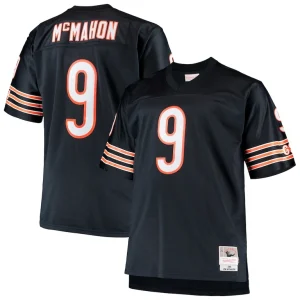 Jim mcmahon chicago bears mitchell ness big tall 1985 retired player replica jersey Navy