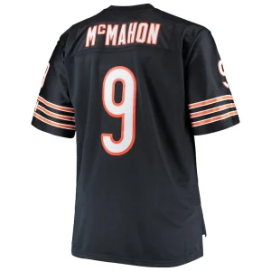 Jim mcmahon chicago bears mitchell ness big tall 1985 retired player replica jersey Navy 4XB