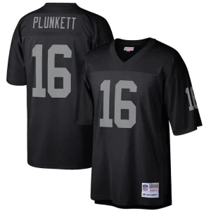Jim plunkett las vegas raiders mitchell ness retired player legacy replica jersey Black
