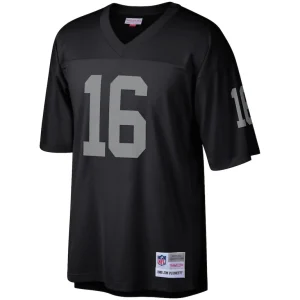 Jim plunkett las vegas raiders mitchell ness retired player legacy replica jersey Black M