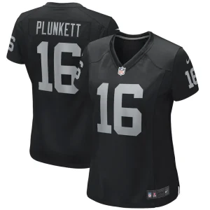 Jim plunkett las vegas raiders nike womens game retired player jersey Black