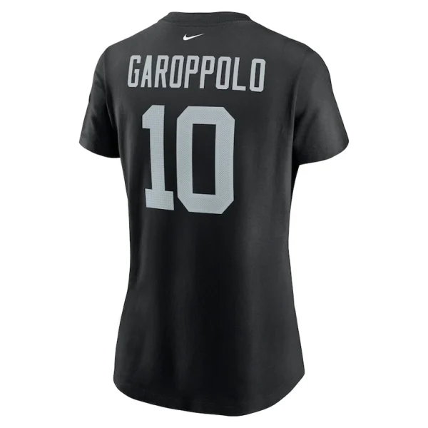 Jimmy garoppolo las vegas raiders nike womens player name number t shirt Black L