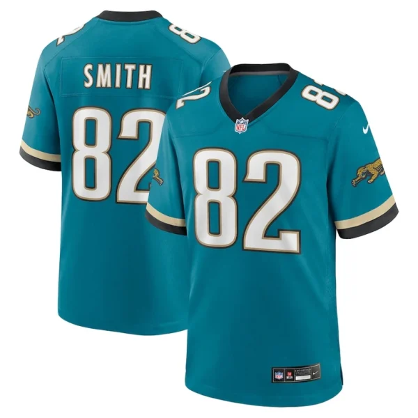 Jimmy smith jacksonville jaguars nike prowler throwback retired player game jersey Teal