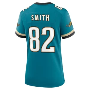 Jimmy smith jacksonville jaguars nike womens prowler throwback retired player game jersey Teal L
