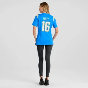 Jk scott los angeles chargers nike womens game jersey Powder blue 2XL