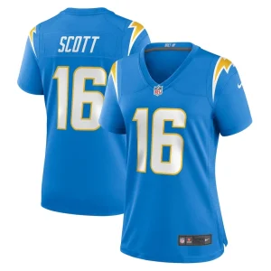 Jk scott los angeles chargers nike womens game jersey Powder blue