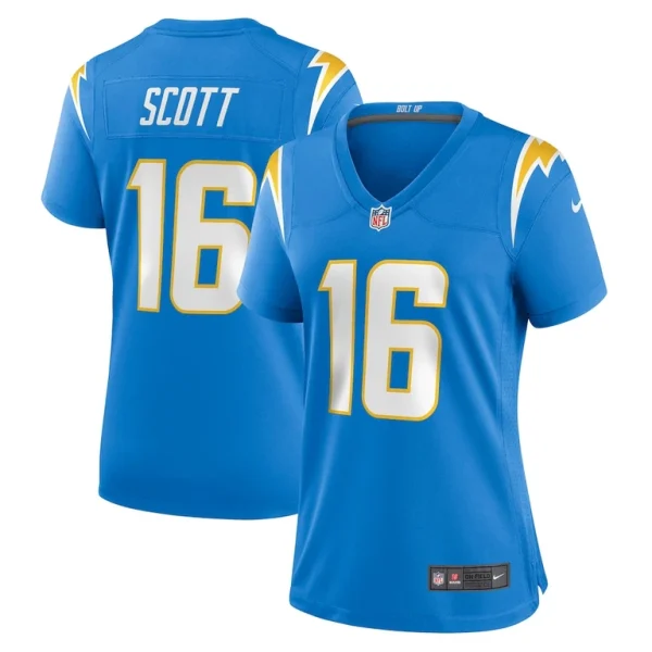 Jk scott los angeles chargers nike womens game jersey Powder blue