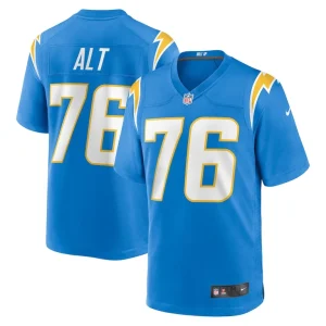 Joe alt los angeles chargers nike player game jersey Powder blue