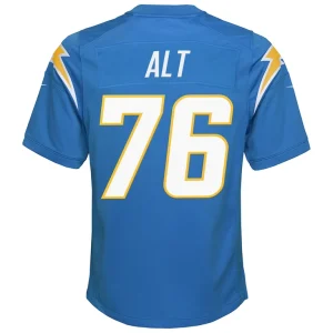 Joe alt los angeles chargers nike youth player game jersey Powder blue Yth L