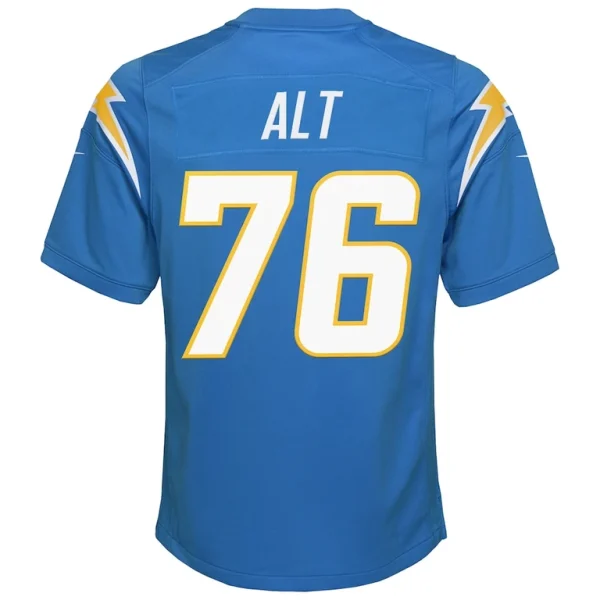 Joe alt los angeles chargers nike youth player game jersey Powder blue Yth L