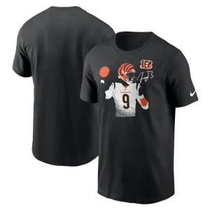 Joe burrow cincinnati bengals nike player graphic t shirt Black