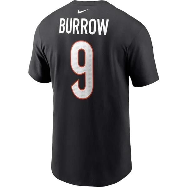 Joe burrow cincinnati bengals nike player name number t shirt Black L