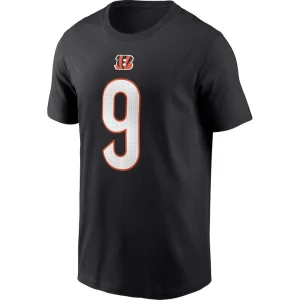 Joe burrow cincinnati bengals nike player name number t shirt Black M
