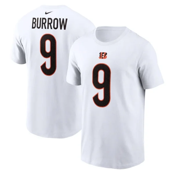 Joe burrow cincinnati bengals nike player name number t shirt White