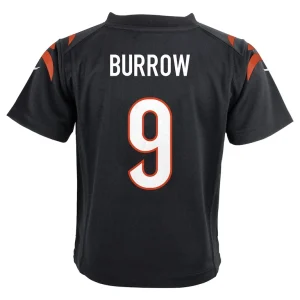 Joe burrow cincinnati bengals nike preschool game jersey Black 7