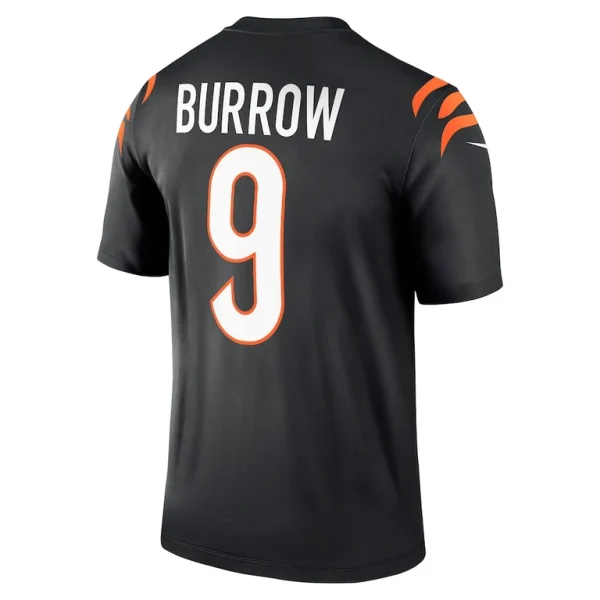 Joe burrow cincinnati bengals nike team legend player performance top Black L