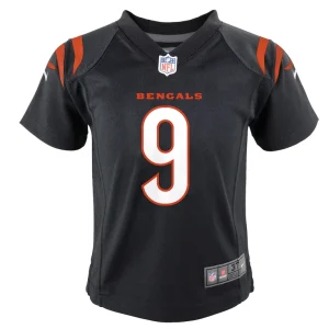 Joe burrow cincinnati bengals nike toddler game jersey Black 3T
