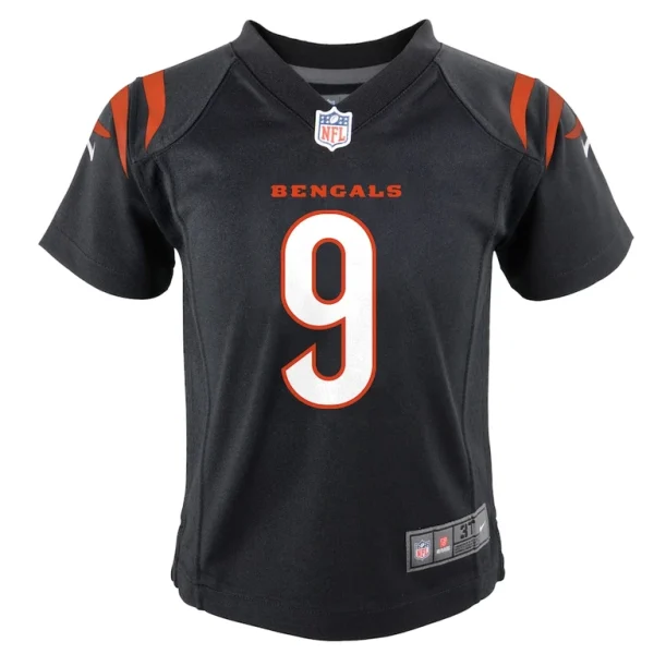 Joe burrow cincinnati bengals nike toddler game jersey Black 3T