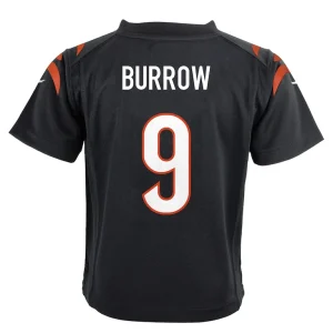 Joe burrow cincinnati bengals nike toddler game jersey Black 4T