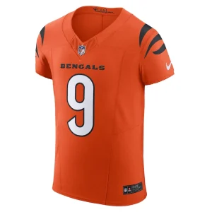 Joe burrow cincinnati bengals nike vapor f.u.s.e. elite jersey Orange 44