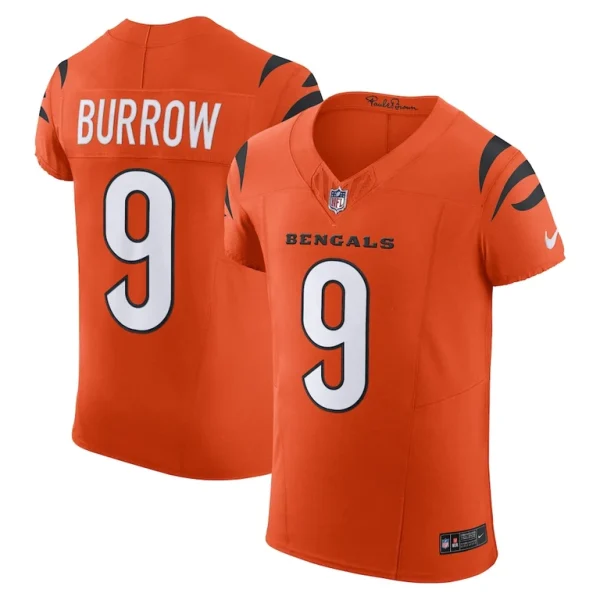 Joe burrow cincinnati bengals nike vapor f.u.s.e. elite jersey Orange