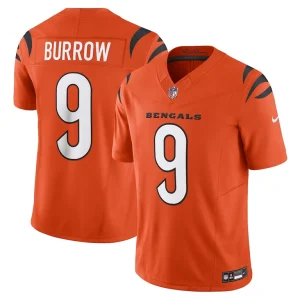 Joe burrow cincinnati bengals nike vapor f.u.s.e. limited jersey Orange