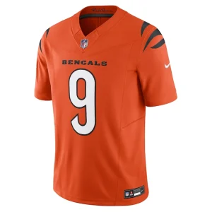 Joe burrow cincinnati bengals nike vapor f.u.s.e. limited jersey Orange M
