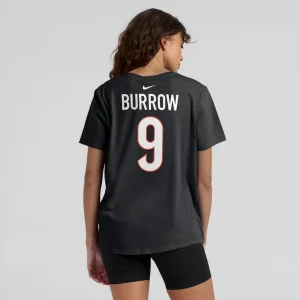 Joe burrow cincinnati bengals nike womens player name number t shirt Black 2XL