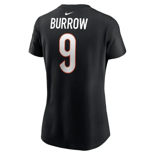 Joe burrow cincinnati bengals nike womens player name number t shirt Black L
