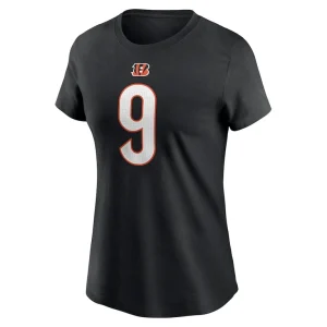 Joe burrow cincinnati bengals nike womens player name number t shirt Black M