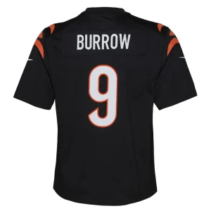 Joe burrow cincinnati bengals nike youth game jersey Black Yth L