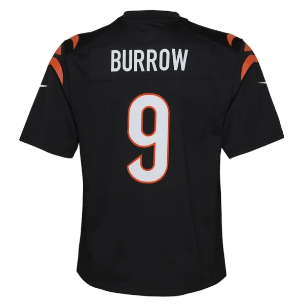 Joe burrow cincinnati bengals nike youth game jersey Black Yth L