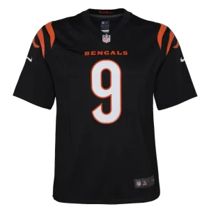 Joe burrow cincinnati bengals nike youth game jersey Black Yth M