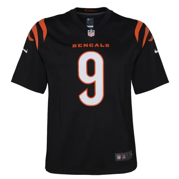Joe burrow cincinnati bengals nike youth game jersey Black Yth M