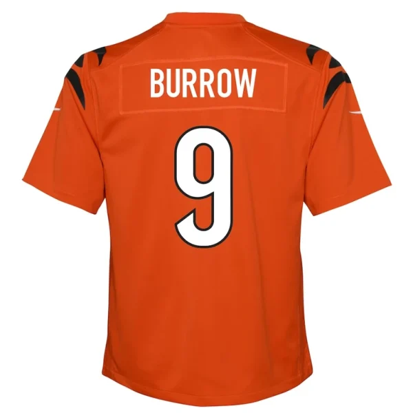 Joe burrow cincinnati bengals nike youth game jersey Orange Yth L