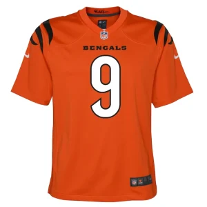 Joe burrow cincinnati bengals nike youth game jersey Orange Yth M