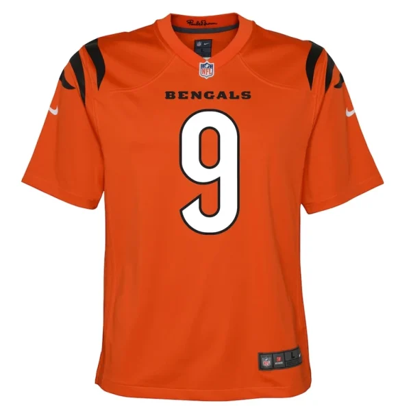 Joe burrow cincinnati bengals nike youth game jersey Orange Yth M