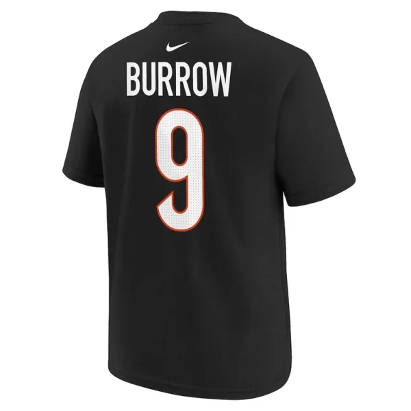 Joe burrow cincinnati bengals nike youth player name number t shirt Black Yth L