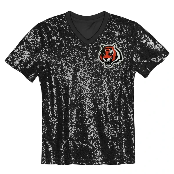 Joe burrow cincinnati bengals womens player name number v neck fashion jersey Black M
