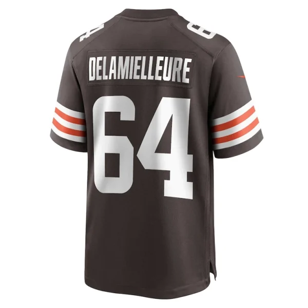 Joe delamielleure cleveland browns nike game retired player jersey Brown L