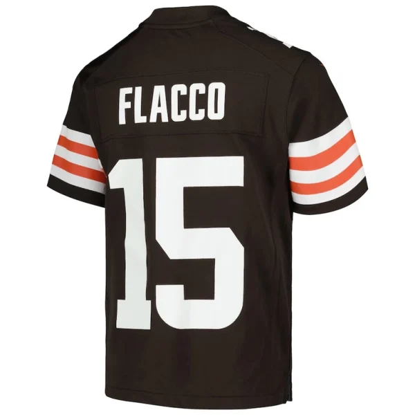 Joe flacco cleveland browns nike youth game jersey Brown Yth L