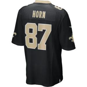 Joe horn new orleans saints nike game retired player jersey Black L