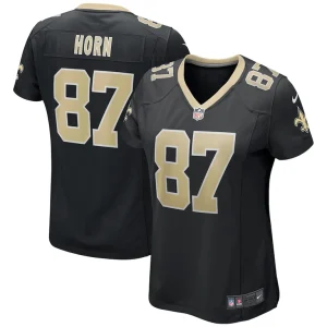 Joe horn new orleans saints nike womens game retired player jersey Black