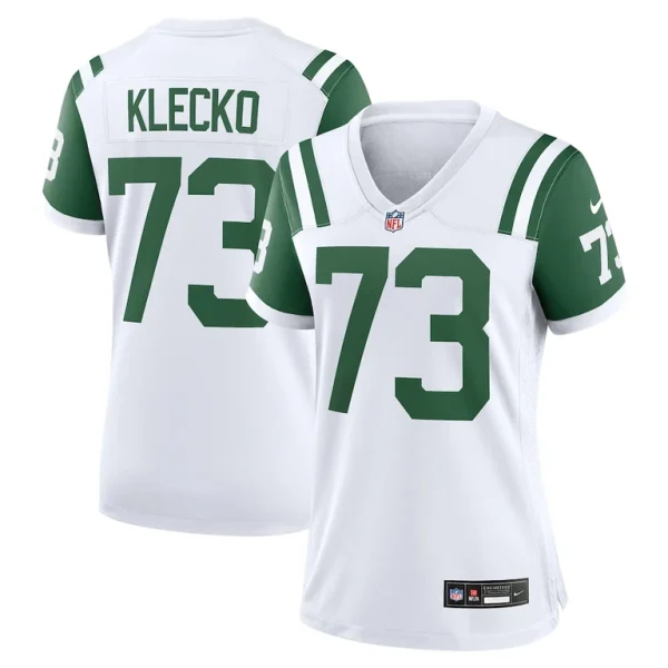 Joe klecko new york jets nike womens classic alternate retired player game jersey White