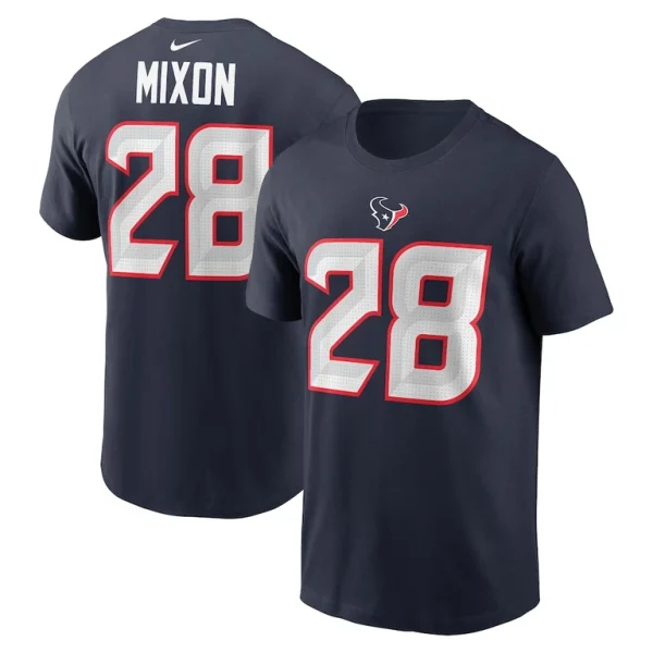 Joe mixon houston texans nike player name number t shirt Navy